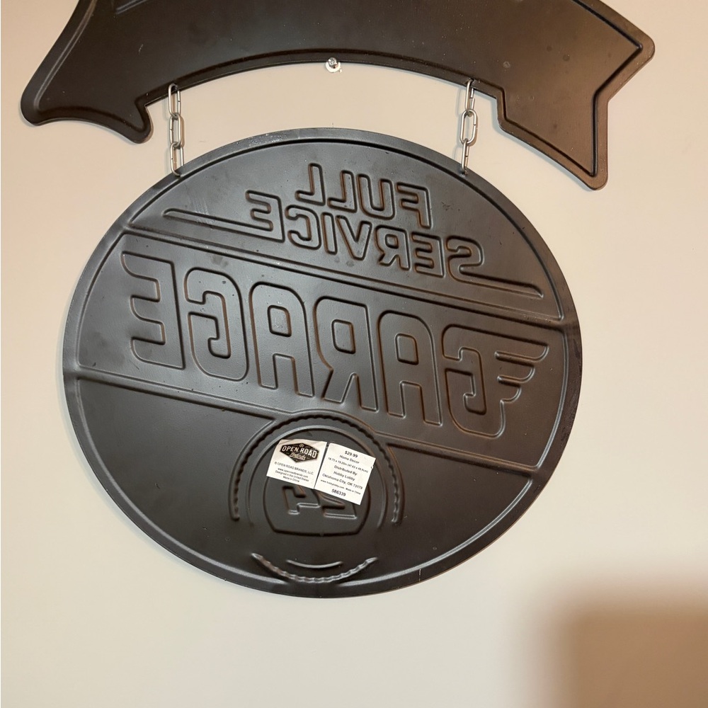 Vintage-style "Full Service Garage" metal wall sign. Retro Garage Sign!! - Picture 5 of 6